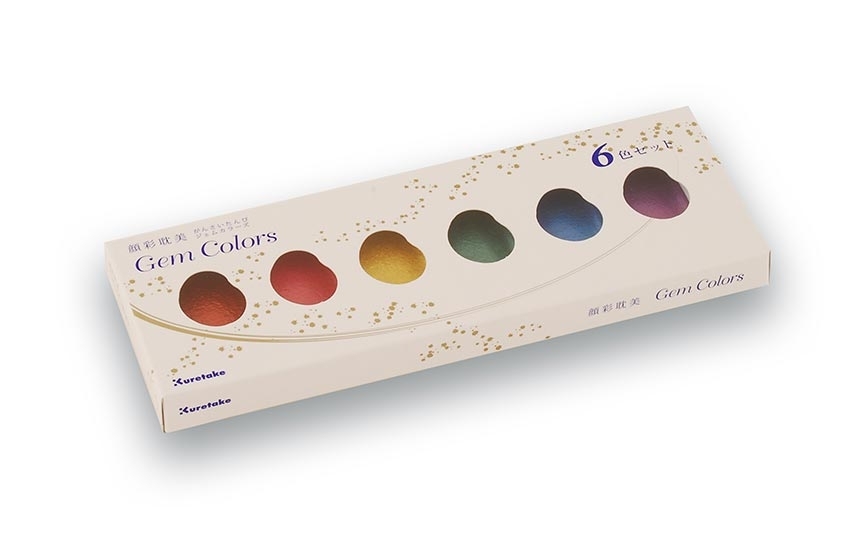 Gansai Tambi gem colors 6 couleurs
