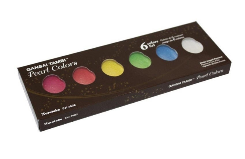 Gansai Tambi pearl colors 6 couleurs