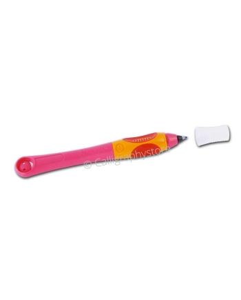 Stylo roller Griffix rose pour gauchers