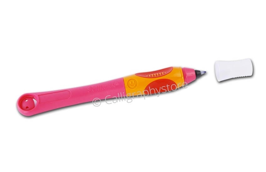 Stylo roller Griffix rose pour gauchers