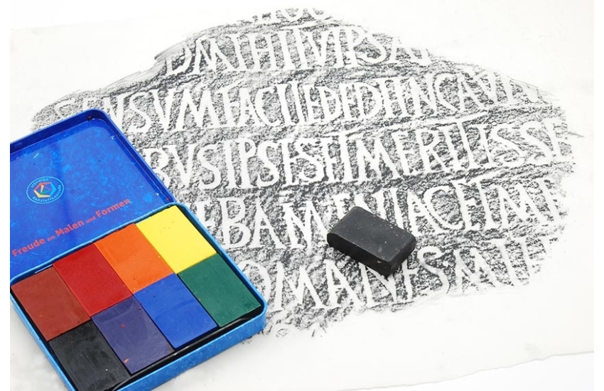 Wax block pastels