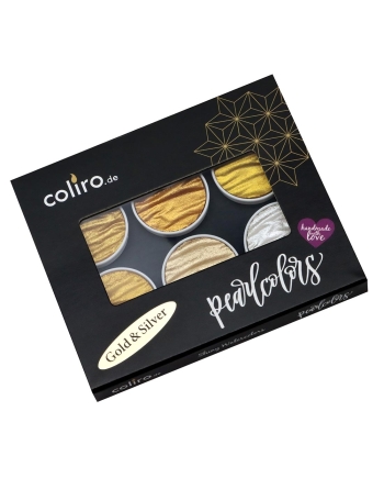 Coliro pearlcolor scatola metallica da 6 colori