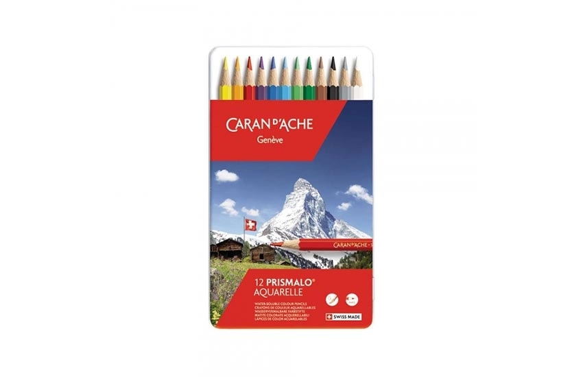 Caran d'ache crayons de couleur aquarellables  boîte à 12