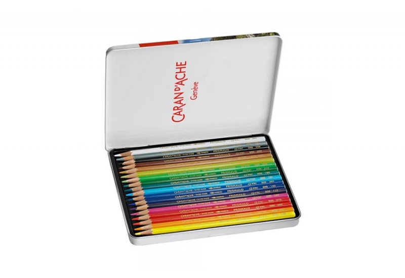 Caran d'Ache matite colorate acquarellabili scatola da 18