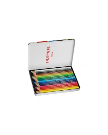 Caran d'Ache water soluble colour pencils case of 18