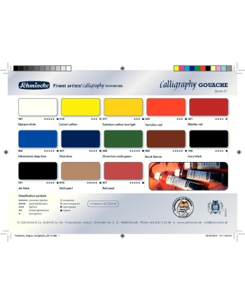 Gouache Schmincke Calligraphy