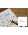 Ruled paper pad for copperplate