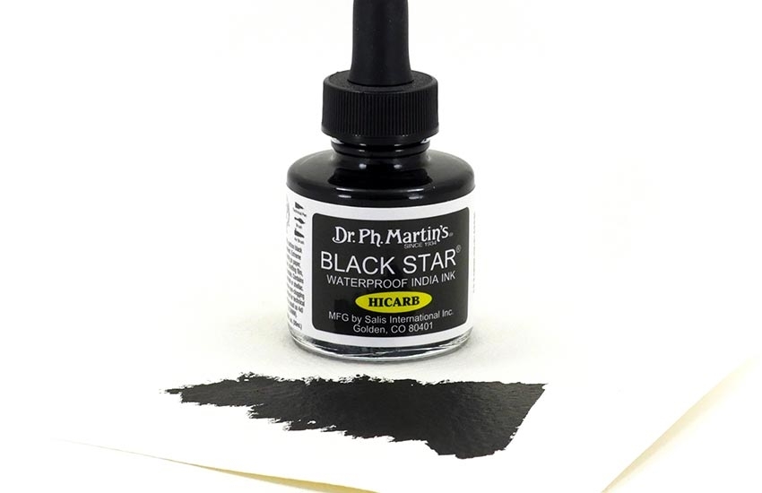 Dr Ph Martin's Black star hicarb India ink
