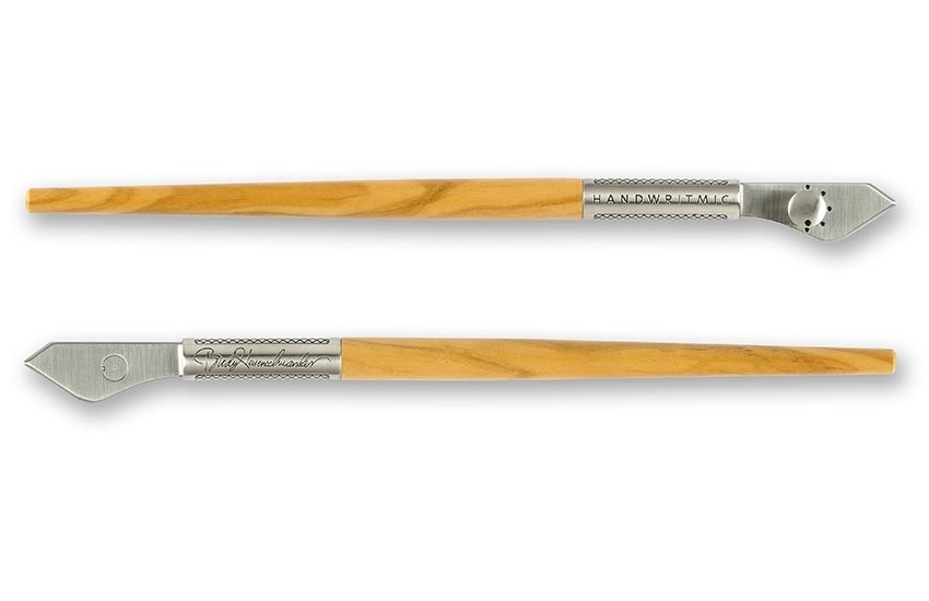 Ruling pen Art box con inchiostro rosso rubino