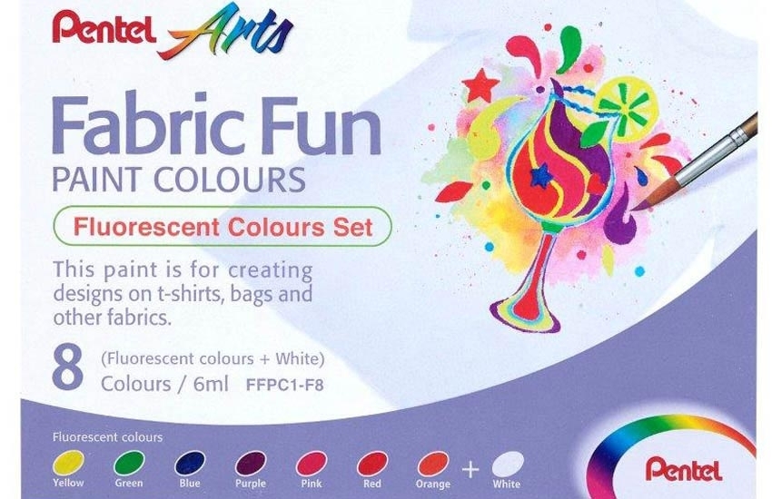 Fabric Fun paint colours - fluorescent