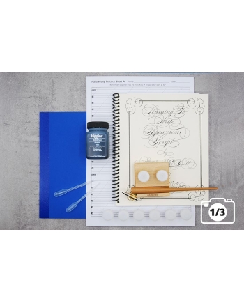 Set Spencerian script avec livre
