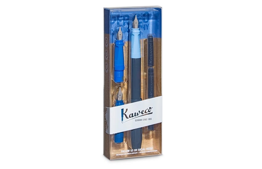 Kaweco Perkeo calligraphy set blue