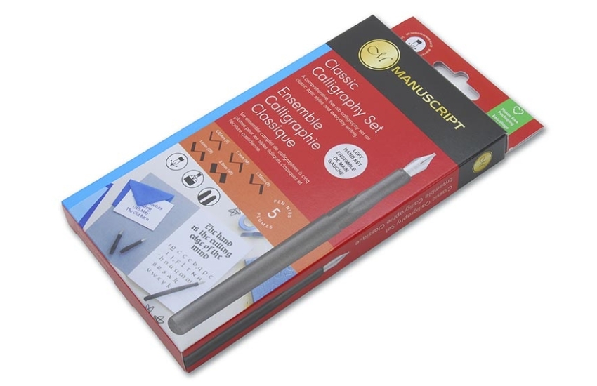 Set stylo plume pointe biseautée Classic pour gauchers (5 pointes)