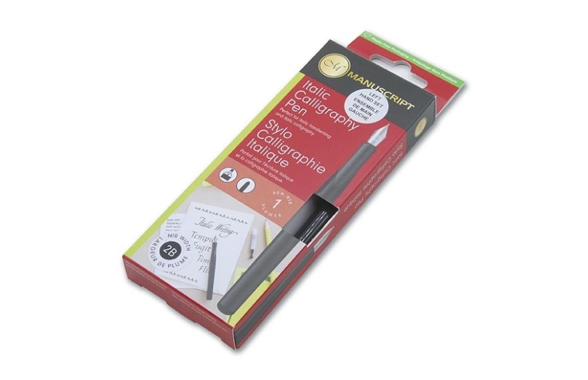 Stylo plume à pointe biseautée 2B pour gauchers