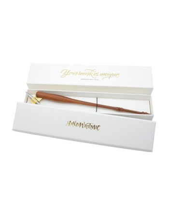 Handwritmic porte-plume coudé Old style palissandre