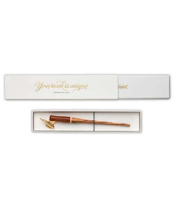 MITICA - Porte plume coudé en zébrano et bubinga