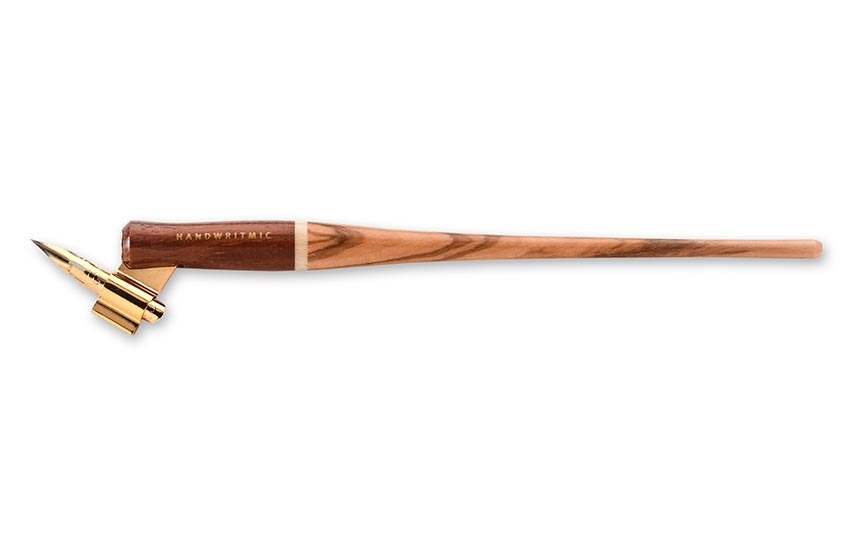 MITICA - Olive wood and bubinga oblique penholder