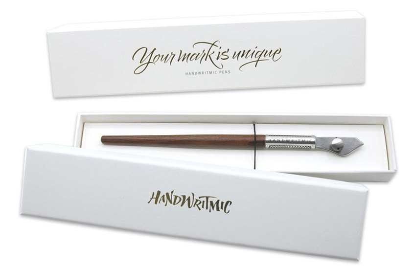 Ruling pen con manico in legno di palissandro