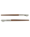 Ruling pen with walnut wood handle
