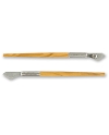 Ruling pen with olive wood handle