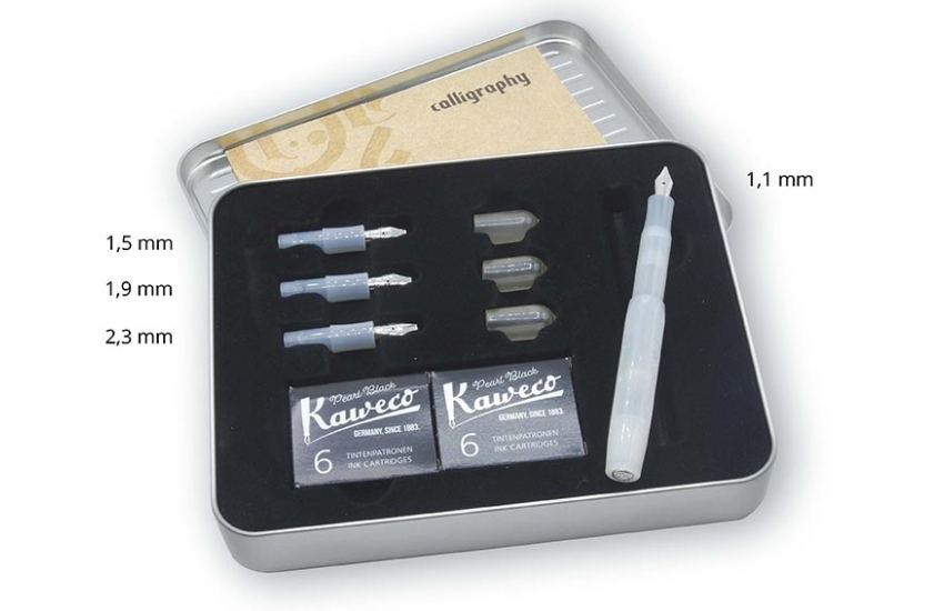 Kaweco Sport calligraphy set frosted coconut