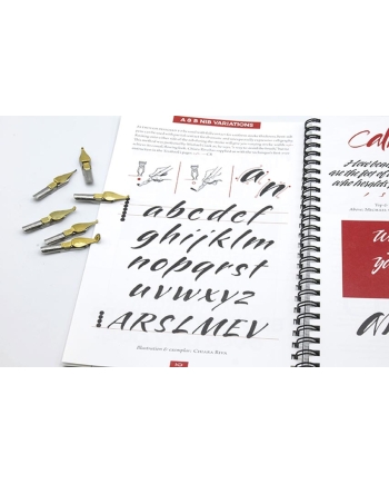 Set of six Speedball B style nibs