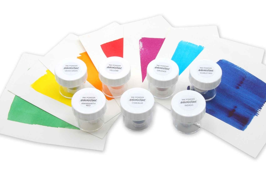 Inchiostri in polvere Handwritmic - 7 colori misura small