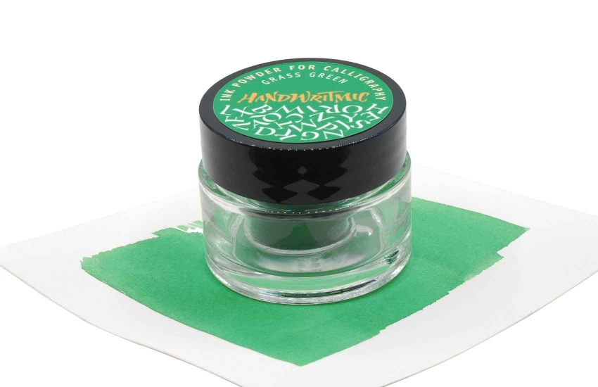 Handwritmic grass green ink powder