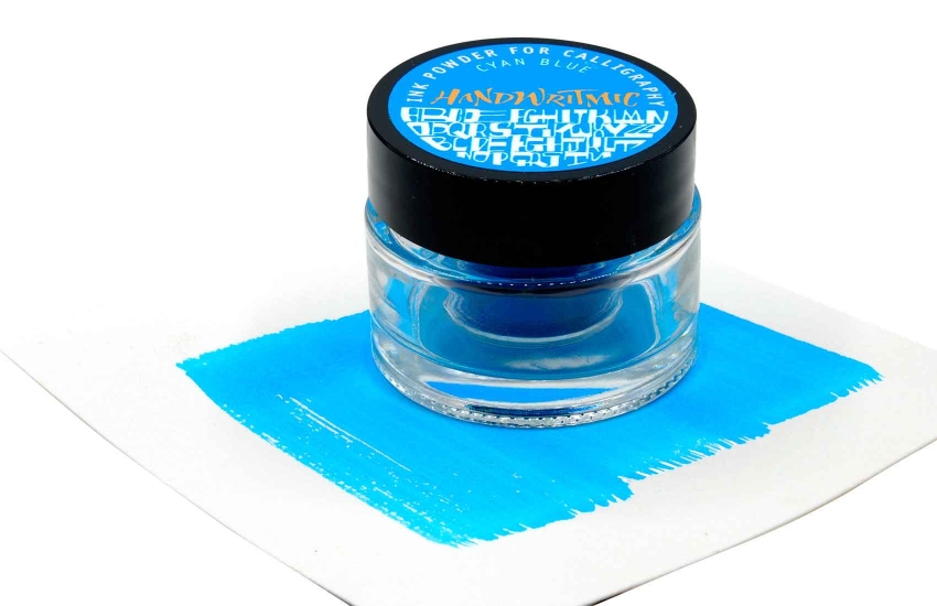 Handwritmic ink powder cyan blue