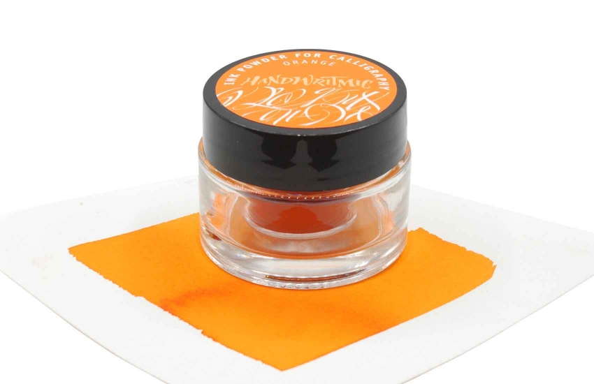 Handwritmic orange ink powder