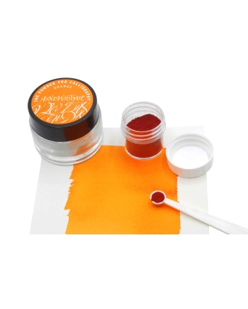 Handwritmic orange ink powder