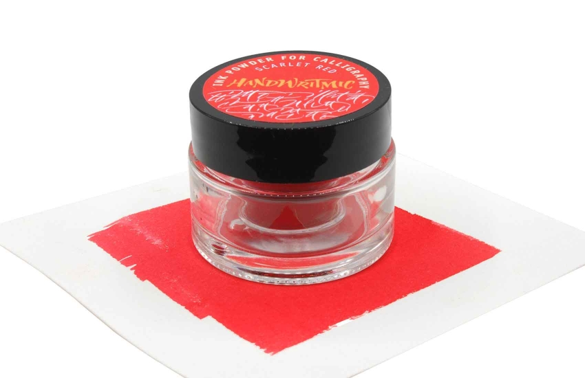 Encre en poudre rouge écarlate Handwritmic