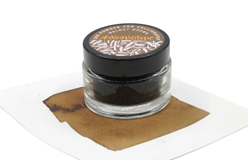 Handwritmic walnut brown ink powder