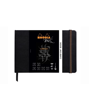 Rhodia album noir Carb'on A5 - landscape