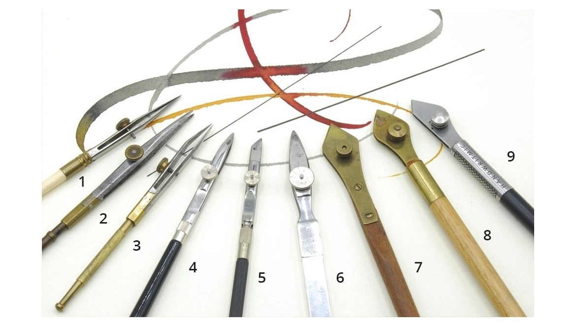 La storia del tiralinee e del ruling pen Handwritmic